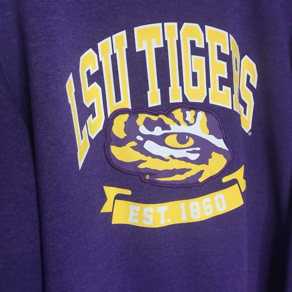 LSU Tigers Pullover Crewneck Sweatshirt Captivating Apparel Women 2XL - Picture 7 of 8